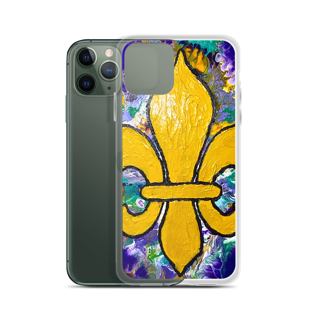 "It's Mardi Gras Time" iPhone Case - Image 4
