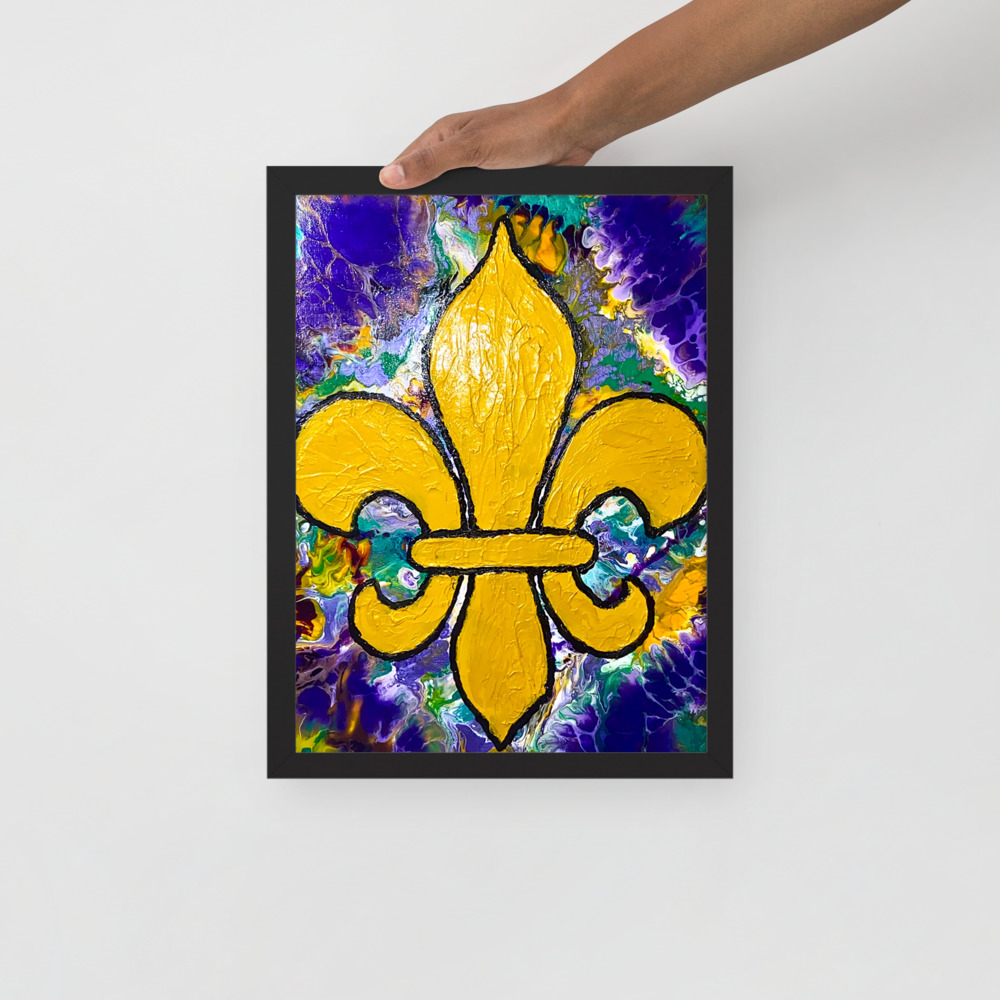 Mardi Gras Time Framed photo paper poster - Image 2