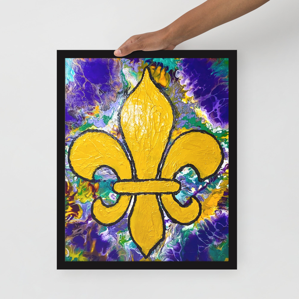 Mardi Gras Time Framed photo paper poster - Image 3