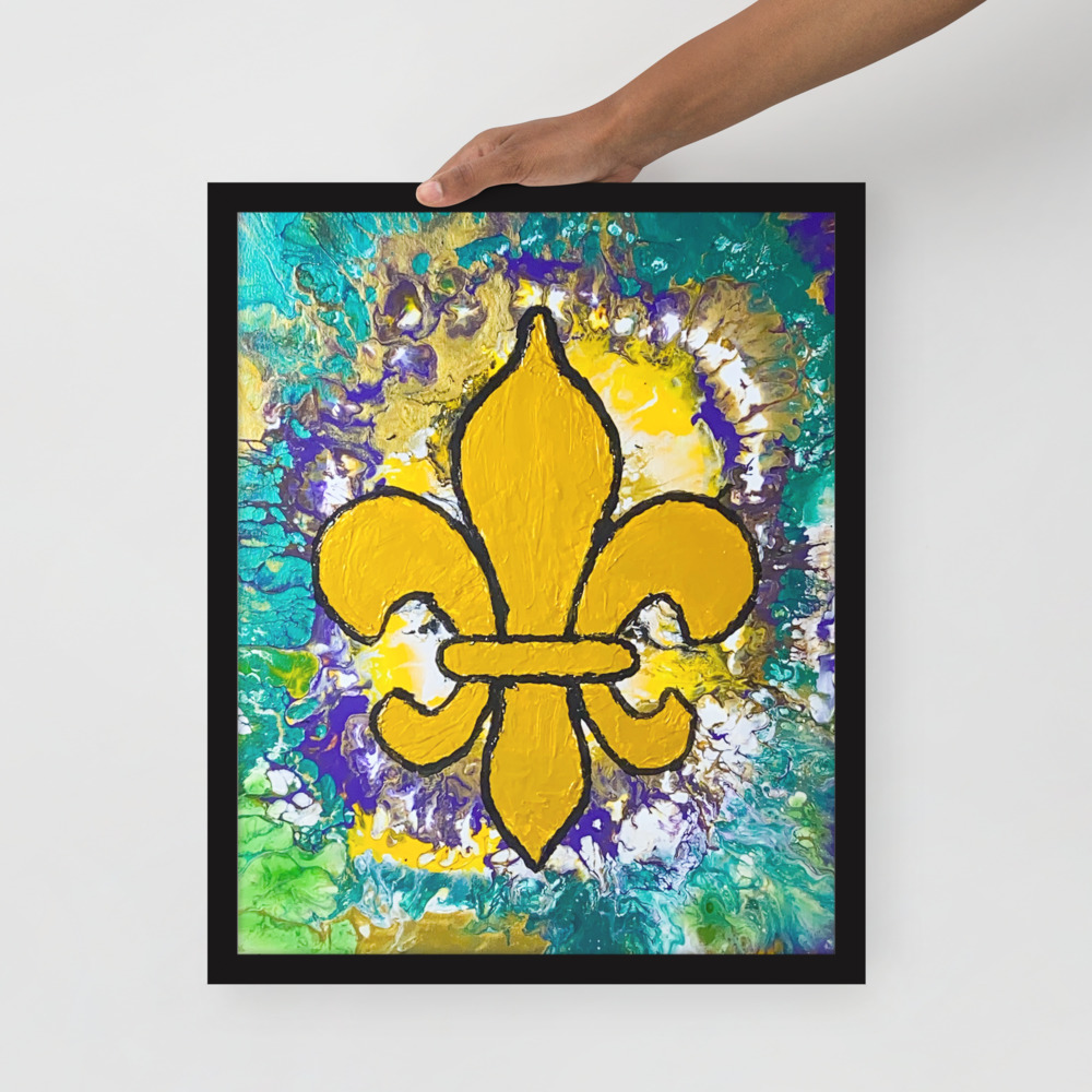 "Mardi Gras Time II" Framed photo paper poster - Image 2