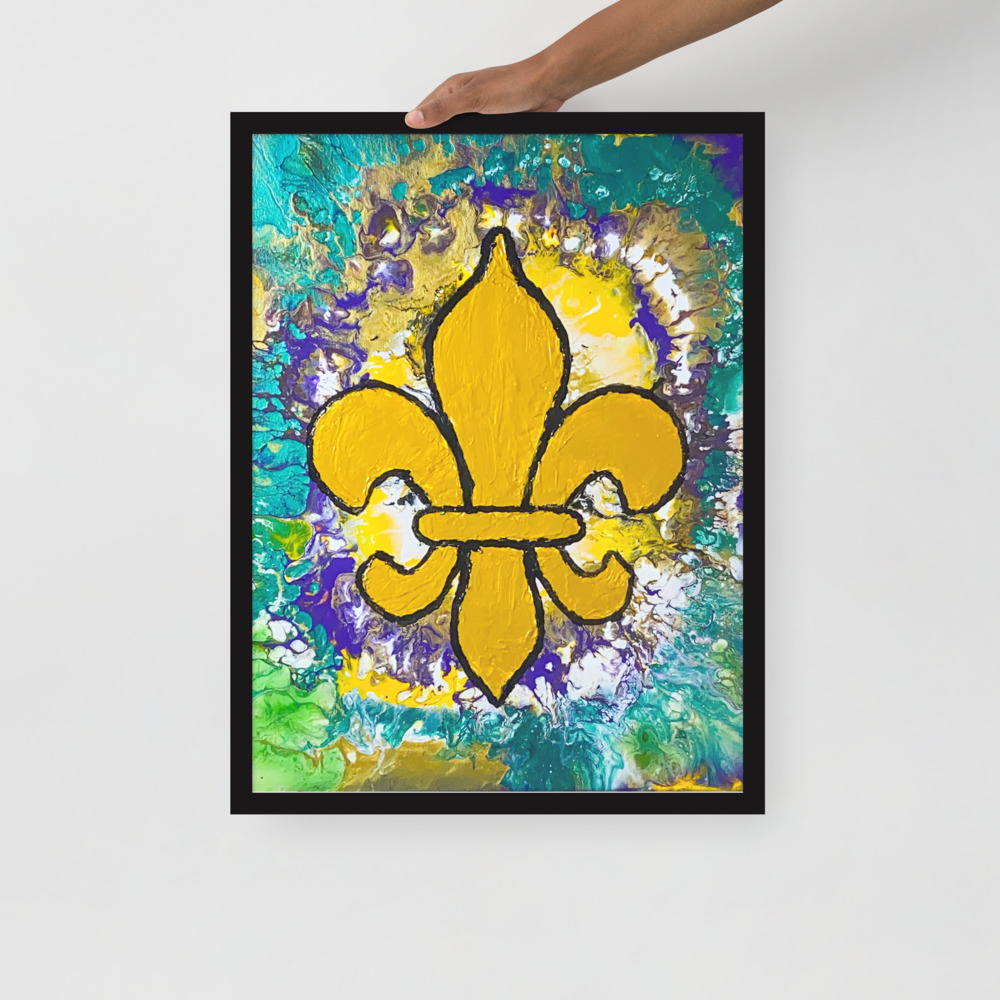 "Mardi Gras Time II" Framed photo paper poster - Image 3